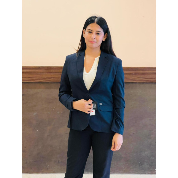  Park Avenue Women Navy Solid Formal Blazer