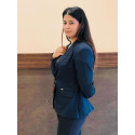  Park Avenue Women Navy Solid Formal Blazer