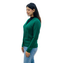 ParkAvenue Women Winter Wear | Knitted Button-Down V-neck Pullover Green Colour Product Id- PWWF00677-N6