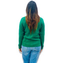 ParkAvenue Women Winter Wear | Knitted Button-Down V-neck Pullover Green Colour Product Id- PWWF00677-N6