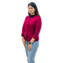 ParkAvenue Women Winter Wear | Woollen Women's Cardigan Rani Colour Product Id- PWWF00673-R7