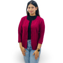 ParkAvenue Women Winter Wear | Woollen Women's Cardigan Rani Colour Product Id- PWWF00673-R7