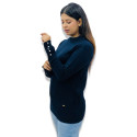 ParkAvenue Crew Neck Button Cuff Sweater Product Id- PWWZ00716-B8